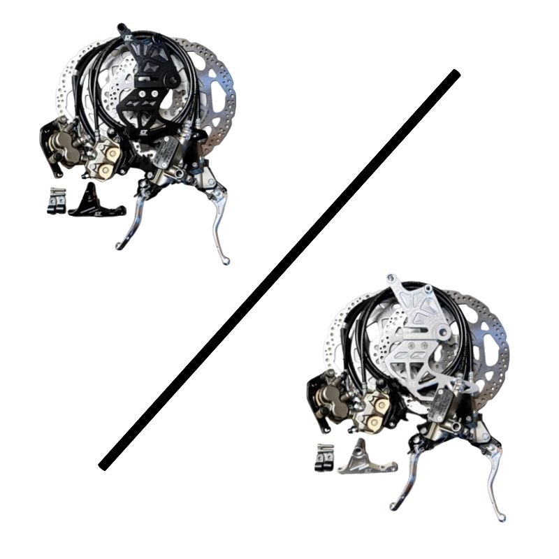 Front and Rear Brake Kit with Integrated Discs